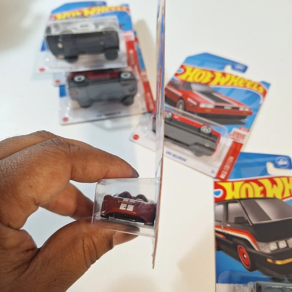 Hot Wheels Target Red Edition Dmc Delorean/ Toyota Van/ Chevette & More